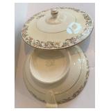 DR - Vintage Noritake Floral Dinnerware Set - 3 Platters, Covered Dish, Gravy Boat, Sugar & Cream, Casserole