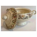 DR - Vintage Noritake Floral Dinnerware Set - 3 Platters, Covered Dish, Gravy Boat, Sugar & Cream, Casserole