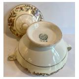 DR - Vintage Noritake Floral Dinnerware Set - 3 Platters, Covered Dish, Gravy Boat, Sugar & Cream, Casserole