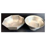 DR - Vintage Stieff Revere Reproduction Pewter Bowl P41-13 - Gorham Pewter Bowl PH6