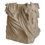 John Laughlin Abstract Stone Face Sculpture - Cement, 1969