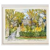 LR - Lake Forest College Print - McMahon Gallery - 12x14 Framed Artwork