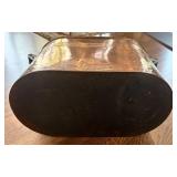 LR - Antique Copper Wash Tub / Boiler with Lid