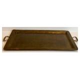 DR - Art Deco Brass Serving Tray
