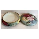 DR - D&C France Limoges Dresser Box - Antique Floral Rose