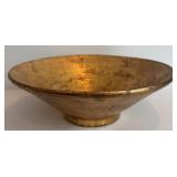 DR - Italian Gold-Toned Bowl with Candles & Stand