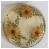 DR - Italian Gold-Toned Bowl with Candles & Stand