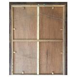 LR - Chinese Ink Wash Painting - Chrysanthemums & Butterfly, Framed