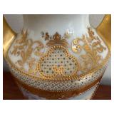 DR - Antique Dresden Porcelain Vase - Hand-Painted Die Tänzerin Camdore Scene - 8.5 in