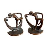 Art Deco Vintage Bookends - Pair
