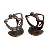 Art Deco Vintage Bookends - Pair