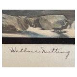 O - Wallace Nutting Hand-Colored Photograph - River Scene, Framed