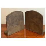 Pair of Vintage Metal Clipper Ship Bookends