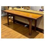 Henredon Vintage Console Table with Expandable Table