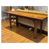 Henredon Vintage Console Table with Expandable Table