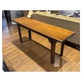 Henredon Vintage Console Table with Expandable Table