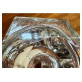 Kosta Boda Crystal Vase - 6 in Tall, Frosted Etched Silhouette