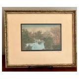 Wallace Nutting Hand-Colored Photograph - Vintage Framed