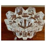 Pair of Mikasa Crystal Candle Holders - Starburst Edge