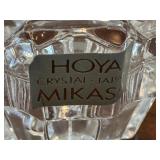 Pair of Mikasa Crystal Candle Holders - Starburst Edge