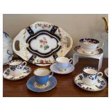 Vintage Mixed Makers Fine China Tea Set - Mintons & Aynsley Bone China, Teapot & Cups