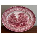 Large Vintage Platter, Rural England