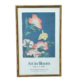 O - Art in Bloom Poster - Minneapolis Institute of Arts 2002 Exhibition, 16 x 25, Framed