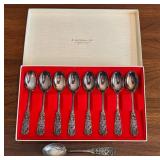 DR - Demitasse Spoons 830S Scandinavian Sterling - Vintage 10-Piece Set