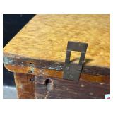 Vintage Burl Veneer Side Table - 1 Drawer, Cabriole Scroll Legs