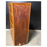 Oak 6-Drawer Filing Cabinet With Label Holders - Vintage Office Furniture