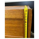 Oak 6-Drawer Filing Cabinet With Label Holders - Vintage Office Furniture