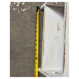 ABC Letters Wall Shelf - Distressed White Wood, 3-Tier Display