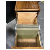 File Cabinet - Oak-Veneer 3-Drawer with Lock & Key