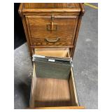 File Cabinet - Oak-Veneer 3-Drawer with Lock & Key