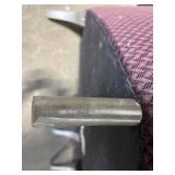 TB 116/117 Purple Upholstered Armchairs Pair - Curved-Back Lounge Chairs