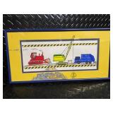 Judy Hagstrom Original Watercolor Construction Art Prints - 2 Framed