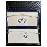 Judy Hagstrom Original Watercolor Construction Art Prints - 2 Framed