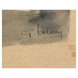 Framed Art Prints - Paris River Scene & Winter Birds (Lot of 2)