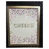 Hobby Lobby Framed Wall Art Set - 2 Prints: Brush Your Teeth & Hang Up Your Towel; Cheers!