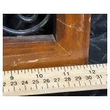 Wall Panel - Vintage Wood Frame with Wrought Iron Scrollwork