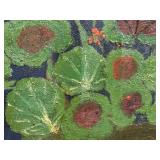 Framed Floral Still Life Geranium & Seascape Beach Prints - 2-Piece Lot