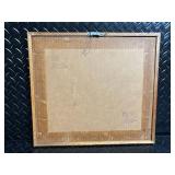 Framed Floral Still Life Geranium & Seascape Beach Prints - 2-Piece Lot