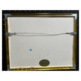 Vintage Framed Wall Art Lot - Mountain Landscape, FAMILY Birds Sign & Lace Keepsake