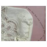 Vintage Framed Wall Art Lot - Mountain Landscape, FAMILY Birds Sign & Lace Keepsake