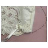 Vintage Framed Wall Art Lot - Mountain Landscape, FAMILY Birds Sign & Lace Keepsake