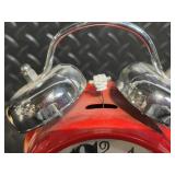 Disney Mickey Mouse Alarm Clock & Standing Figurine - Red Frame