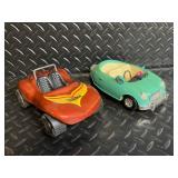 Tonka 52790 Vintage Cars - Red Off-Road & Turquoise Convertible (Lot of 2)