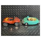 Tonka 52790 Vintage Cars - Red Off-Road & Turquoise Convertible (Lot of 2)