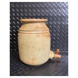 Celadon Ceramics & Glass Lot - Jug w/ Spigot, 3 Bud Vases, White Bowls