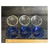 Celadon Ceramics & Glass Lot - Jug w/ Spigot, 3 Bud Vases, White Bowls